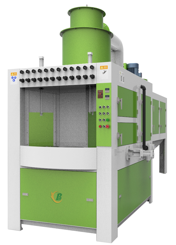 電飯鍋轉盤式自動噴砂機，炊具件自動噴砂機